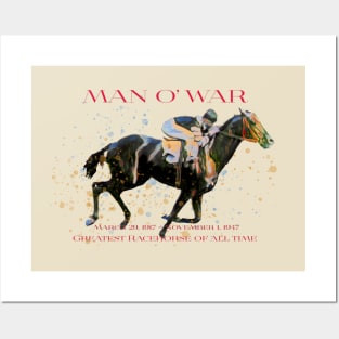 Man O' War - Greatest Racehorse of All Time design Posters and Art